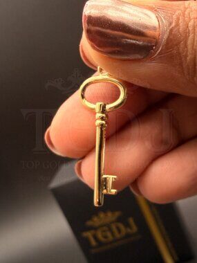 14K Yellow Gold Key Pendant